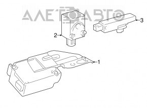 Warning buzzer Toyota Venza 21- надломано крепление