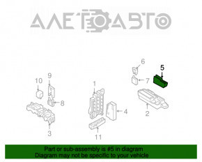 Blocul de siguranțe pentru portbagajul Audi Q5 8R 09-17 negru