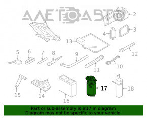 Etanșant pentru cauciucuri Audi Q7 16 - original OEM nou