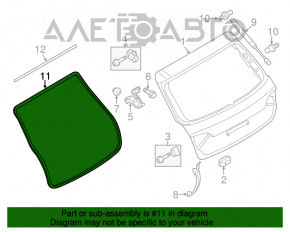 Garnitura de cauciuc pentru ușa portbagajului Audi Q5 8R 09-17