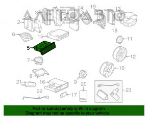 Casetofon radio Audi Q5 8R 13-16 hibrid