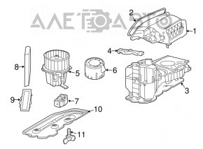 Резистор печки Audi A4 B8 13-16 тип 2