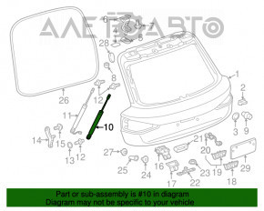 Амортизатор двери багажника правый Audi Q3 8U 15-18