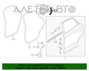 Capacul usii din spate stânga Audi Q3 8U 15-18 spate