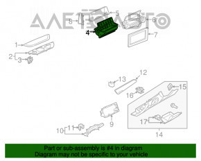 Monitor, display, navigație Audi Q3 8U 15-18 6" suport de montare rupt