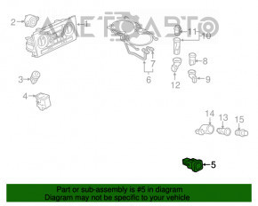 Butonul de blocare a sistemului de blocare centrală Audi Q3 8U 15-18