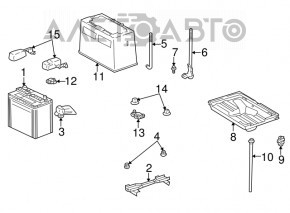 Clampă minus baterie Lexus RX350 10-15