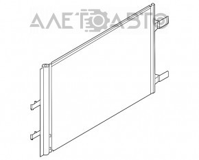 Radiatorul condensatorului de aer condiționat Nissan Rogue 21-23