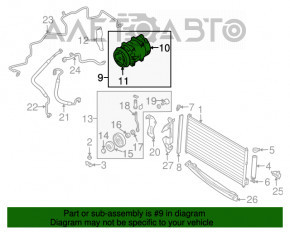 Compresorul de aer condiționat Nissan Murano z50 03-08