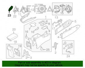 Кнопка DRIVE MODE центральной консоли Hyundai Elantra AD 17-20