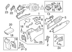 Кнопка DRIVE MODE центральной консоли Hyundai Elantra AD 17-20