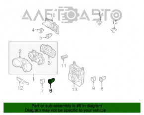 Кнопки передней панели Hyundai Elantra UD 11-16