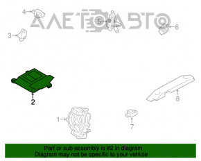 Modulul computerizat al airbag-urilor SRS pentru airbag-urile de siguranță Subaru Forester 14-18 SJ.