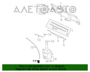 Motorul spălătorului de parbriz Hyundai Elantra UD 11-16