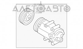 Компрессор кондиционера Ford Fiesta 11-19 1.6