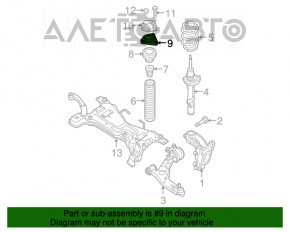 Suport amortizor față stânga Mazda3 2.3 03-08