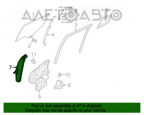 Geam electric cu motor fata stanga Mazda 3 14-18 BM