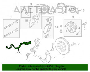 Furtun de frână față dreapta Ford Explorer 11-19