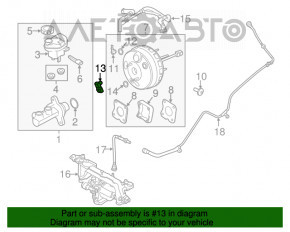 Senzorul de presiune al amplificatorului de vid pentru Ford Escape MK3 13-