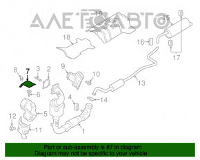 Защита коллектора верхняя Ford Ecosport 18-21 1.0T