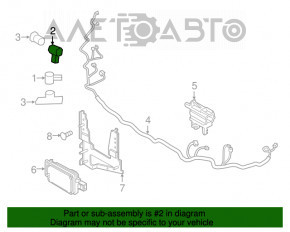 Senzor de parcare pentru bara din față a modelului Ford Escape MK3 17-19, extern, cu inel