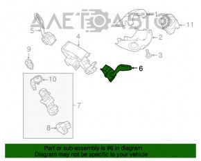 Comutatorul de sub volan stânga Ford Escape MK3 13- tip 3 cu menținerea benzii