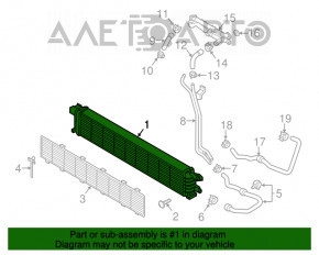 Radiator intercooler Audi A6 C7 15-18 2.0 TDI 720X133X54 nou neoriginal