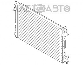 Радиатор охлаждения вода Audi Q7 16- 2.0T новый неоригинал KOYORAD