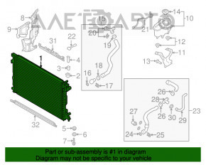 Radiator de răcire apă Audi A5 F5 17- 2.0T KOYORAD