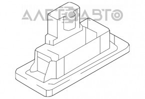 Iluminarea numărului capacului portbagajului stânga Audi A6 C7 12-18 nou neoriginal DEPO