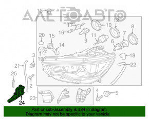 Крепление фары верхнее левое Audi A6 C7 12-15