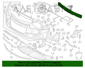 Amplificatorul de bara fata pentru Audi A6 C7 12-18, nou, neoriginal