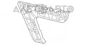 Suportul pentru bara spate dreapta exterior Audi A6 C7 12-15 pre-restilizare, nou, neoriginal.