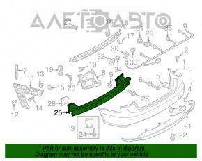 Amplificatorul pentru bara spate Audi A6 C7 12-18, nou, neoriginal