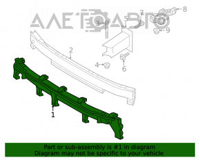 Absorbantul de bara fata Audi Q5 80A 21- nou, neoriginal