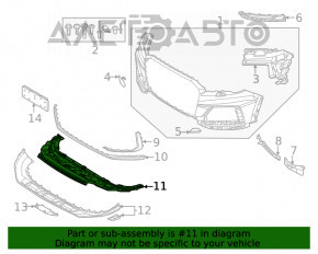 Protecția pentru bara de protecție față Audi Q7 16-19 S-LINE tip 2 nou, neoriginal.