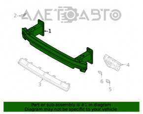 Amplificatorul de bara fata Audi Q7 16- nou, neoriginal