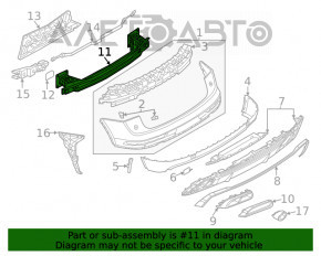 Amplificatorul pentru bara spate Audi Q5 80A 18- nou, neoriginal