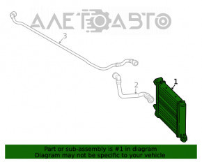 Radiator de răcire apă BMW X1 F48 16-22 B46 suplimentar nou neoriginal