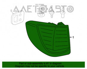 Lampa exterioară aripă stângă BMW X5 F15 14-18 LED nouă neoriginală DEPO