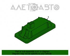 Подсветка номера двери багажника левая BMW X1 F48 16-20 DEPO