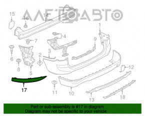 Отражатель задний правый BMW X1 F48 16-19 TYC