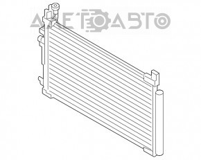 Radiatorul condensatorului de aer condiționat Hyundai Sonata 15-17 2.4 nou aftermarket NISSENS