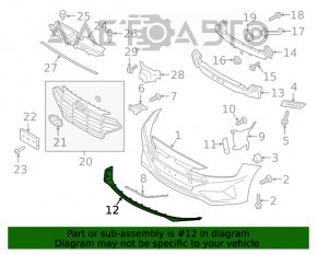 Buza bara fata Hyundai Elantra AD 19-20 noua, neoriginala