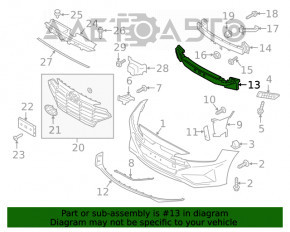 Absorbantul de bara fata pentru Hyundai Elantra AD 19-20, nou, aftermarket.