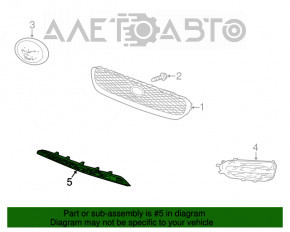 Grila inferioară a barei de protecție față Jaguar F-Pace X761 17-20 nou aftermarket