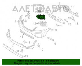 Rama dreapta a farului pentru Kia Sorento 11-13, nou, aftermarket.