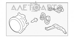 Farul anti-ceață stânga pentru Kia Sorento 10-13 pre-restilizare, nou, neoriginal.