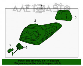 Lampa exterioară aripă dreapta Kia Forte 4d 14-16 pre-restilizare halogen nou neoriginal