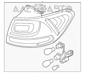 Lampa exterioară aripă dreapta Kia Sorento 16-18 pre-restyling nouă neoriginală.